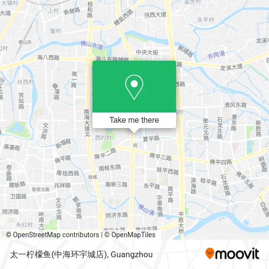 太一柠檬鱼(中海环宇城店) map