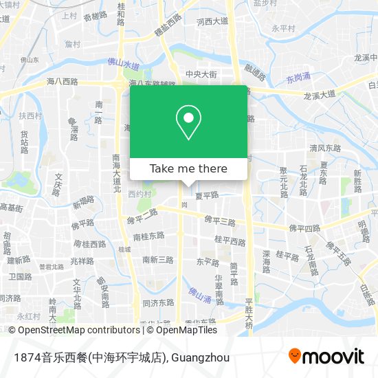 1874音乐西餐(中海环宇城店) map