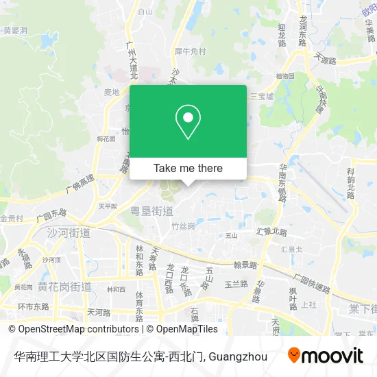 华南理工大学北区国防生公寓-西北门 map