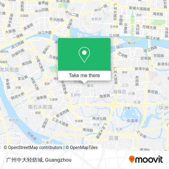 广州中大轻纺城 map