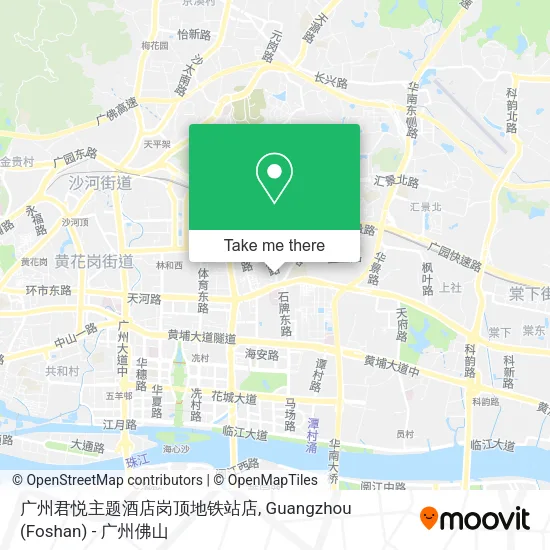 广州君悦主题酒店岗顶地铁站店 map