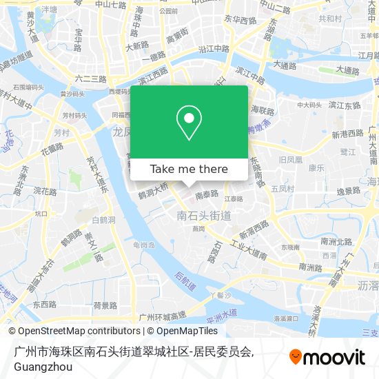 广州市海珠区南石头街道翠城社区-居民委员会 map