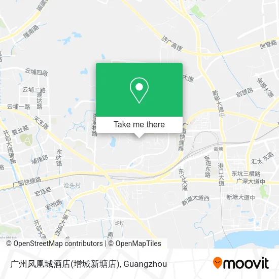 广州凤凰城酒店(增城新塘店) map