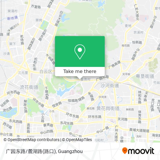 广园东路/麓湖路(路口) map