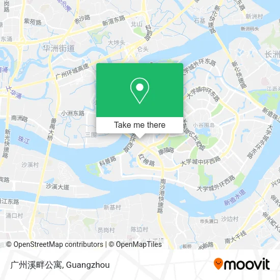 广州溪畔公寓 map