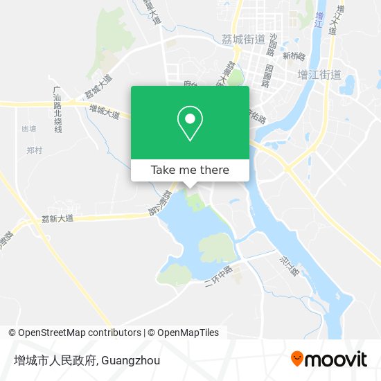 增城市人民政府 map