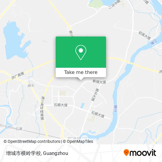 增城市横岭学校 map