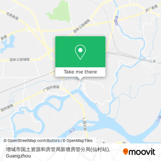 增城市国土资源和房管局新塘房管分局(仙村站) map