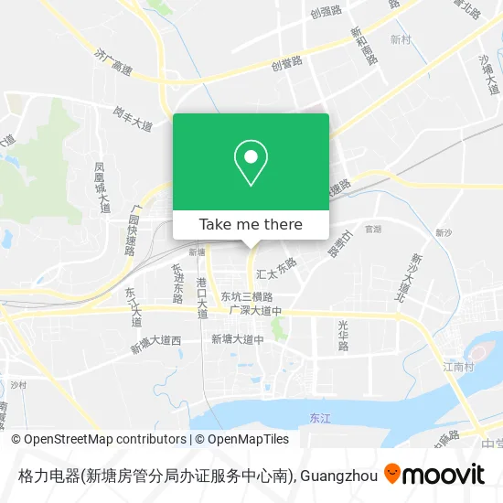 格力电器(新塘房管分局办证服务中心南) map