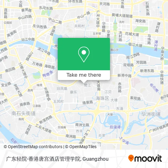 广东轻院-香港唐宫酒店管理学院 map