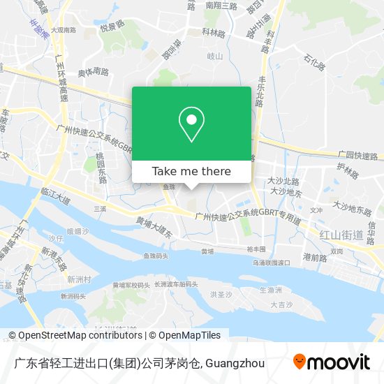 广东省轻工进出口(集团)公司茅岗仓 map