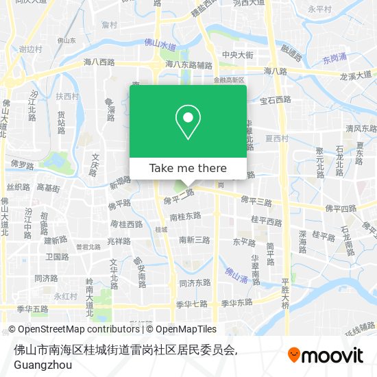 佛山市南海区桂城街道雷岗社区居民委员会 map