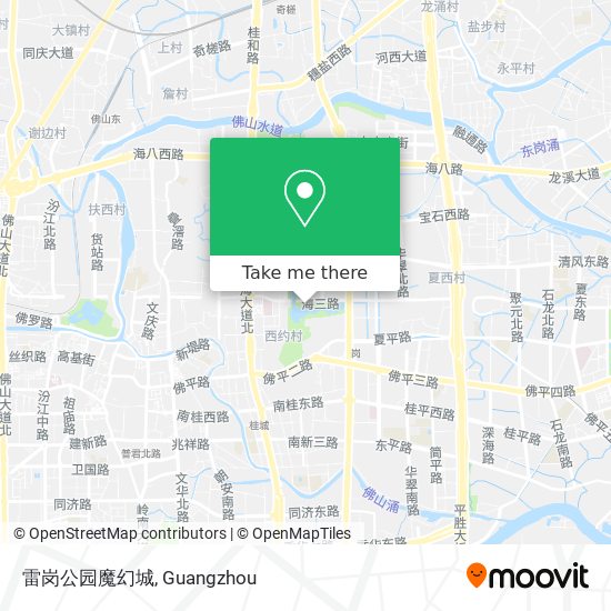 雷岗公园魔幻城 map