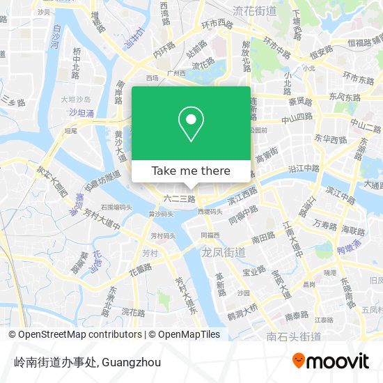 岭南街道办事处 map