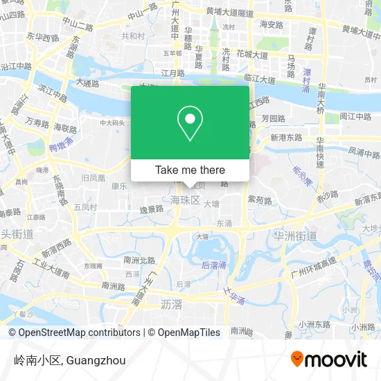 岭南小区 map