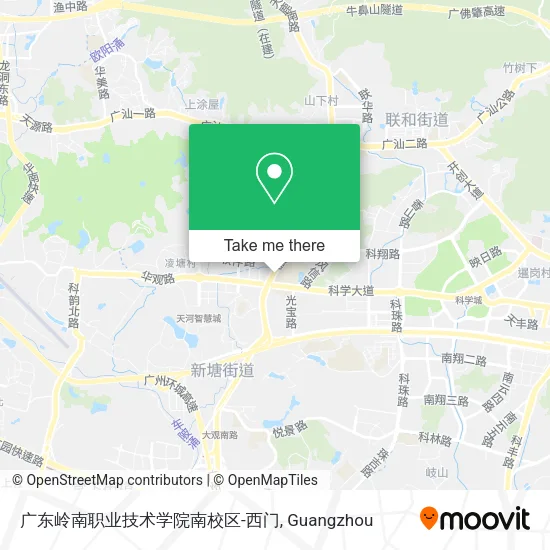 广东岭南职业技术学院南校区-西门 map