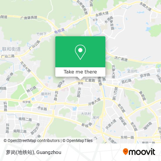 萝岗(地铁站) map