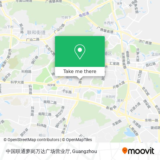 中国联通萝岗万达广场营业厅 map