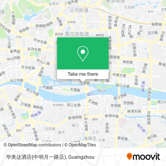 华美达酒店(中明月一路店) map