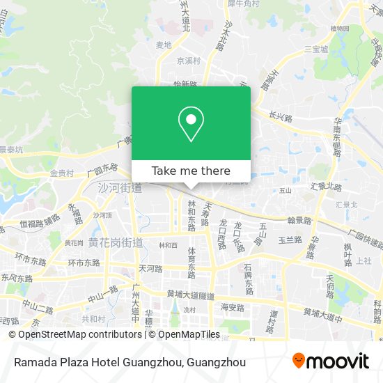 Ramada Plaza Hotel Guangzhou map