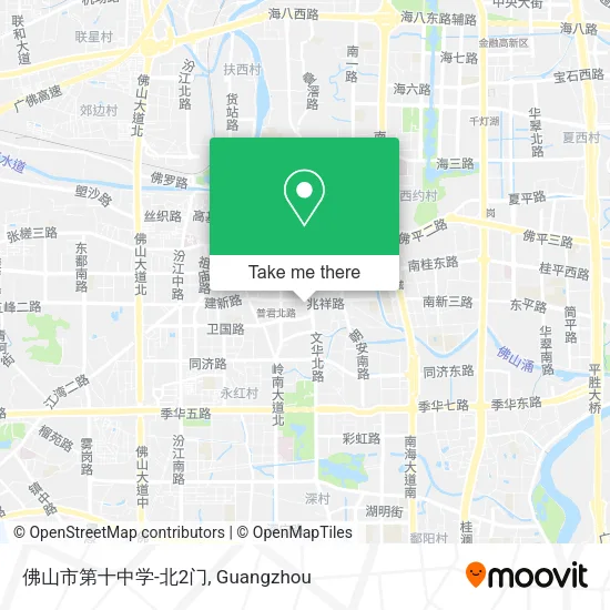 佛山市第十中学-北2门 map