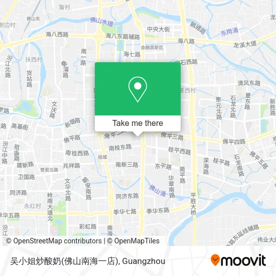 吴小姐炒酸奶(佛山南海一店) map