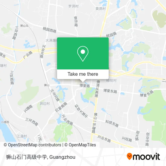 狮山石门高级中学 map