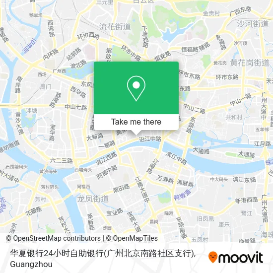 华夏银行24小时自助银行(广州北京南路社区支行) map