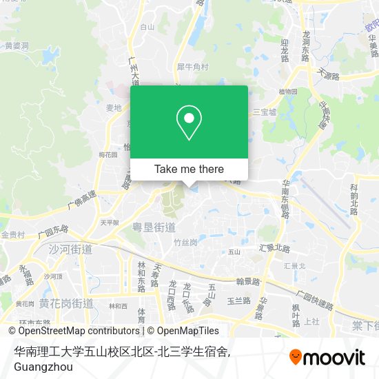 华南理工大学五山校区北区-北三学生宿舍 map