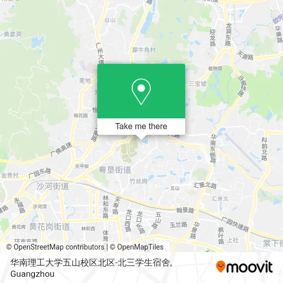 华南理工大学五山校区北区-北三学生宿舍 map