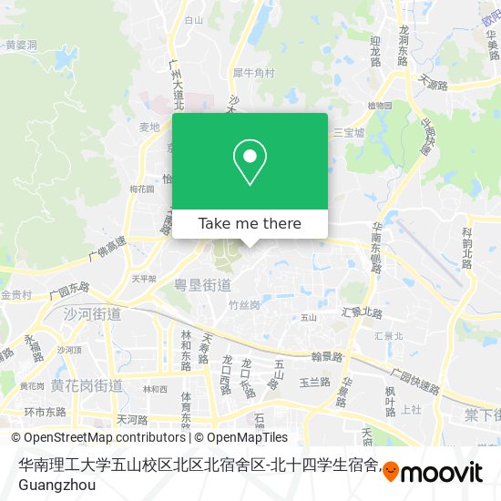 华南理工大学五山校区北区北宿舍区-北十四学生宿舍 map