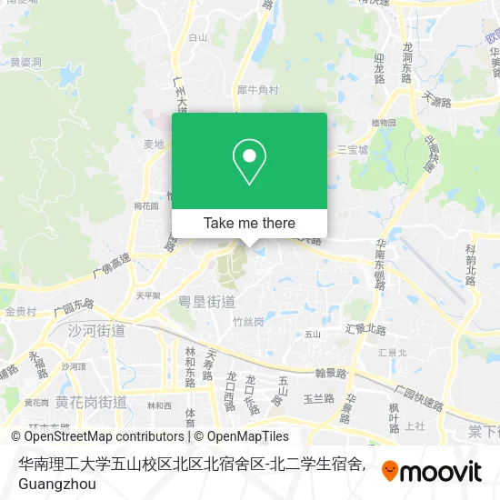 华南理工大学五山校区北区北宿舍区-北二学生宿舍 map