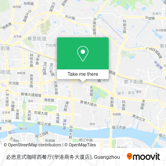 必恩意式咖啡西餐厅(华港商务大厦店) map