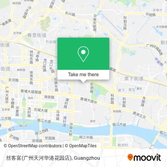 丝客富(广州天河华港花园店) map