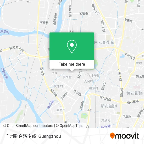 广州到台湾专线 map