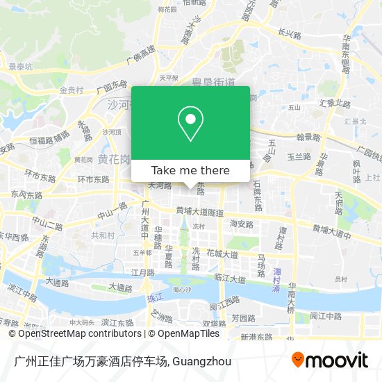 广州正佳广场万豪酒店停车场 map