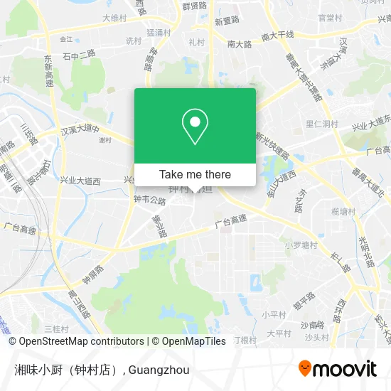 湘味小厨（钟村店） map