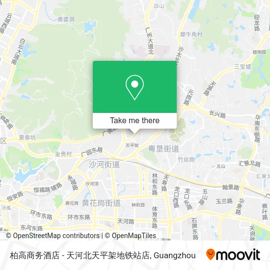 柏高商务酒店 - 天河北天平架地铁站店 map