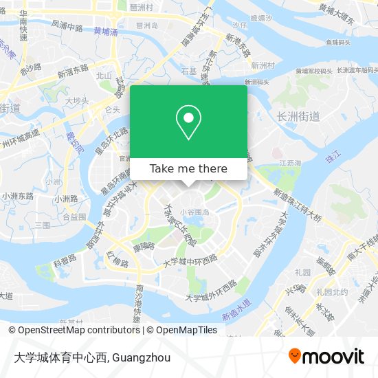 大学城体育中心西 map