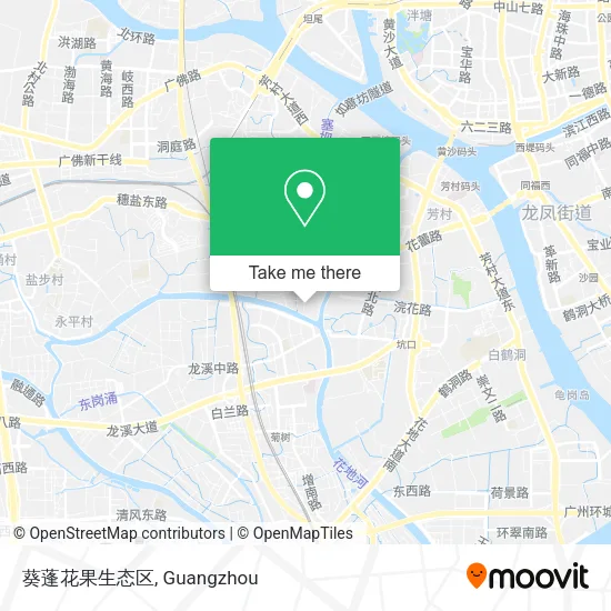 葵蓬花果生态区 map