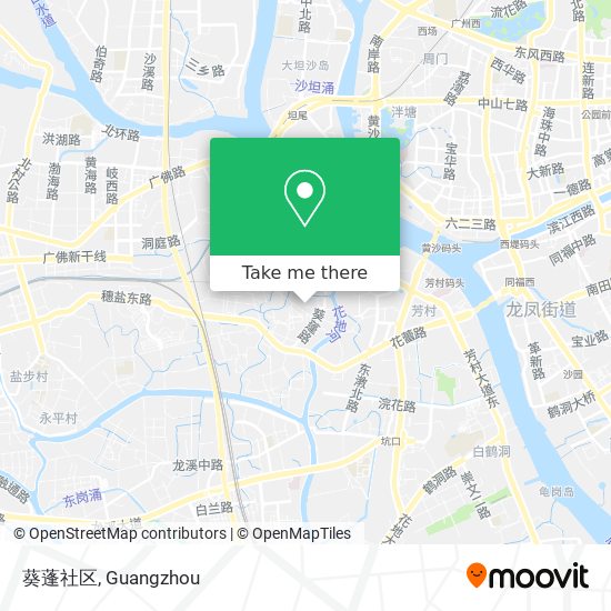 葵蓬社区 map