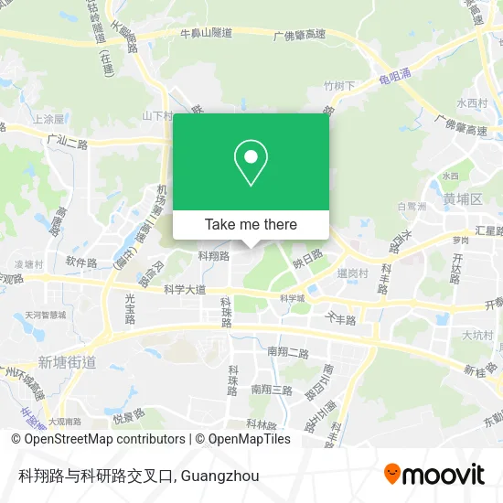 科翔路与科研路交叉口 map