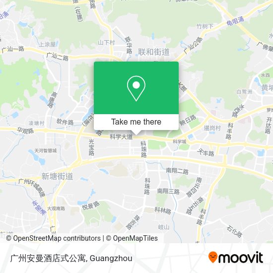 广州安曼酒店式公寓 map