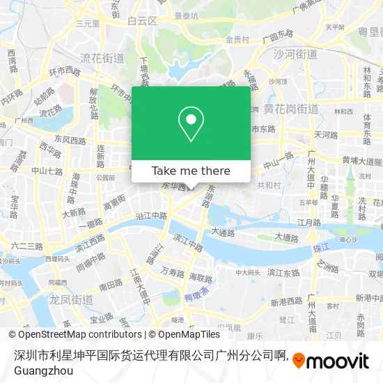 深圳市利星坤平国际货运代理有限公司广州分公司啊 map
