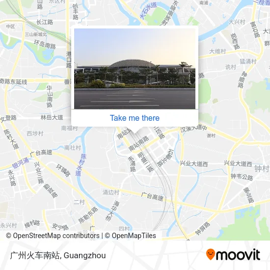 广州火车南站 map