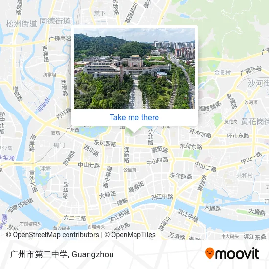 广州市第二中学 map