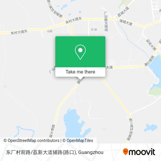 东厂村前路/荔新大道辅路(路口) map