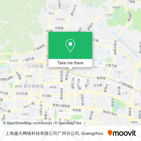 上海越火网络科技有限公司广州分公司 map