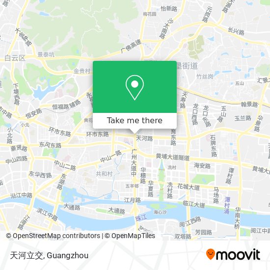 天河立交 map