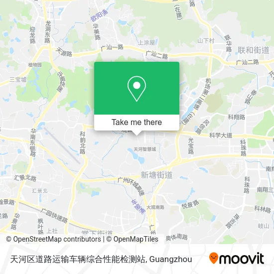 天河区道路运输车辆综合性能检测站 map